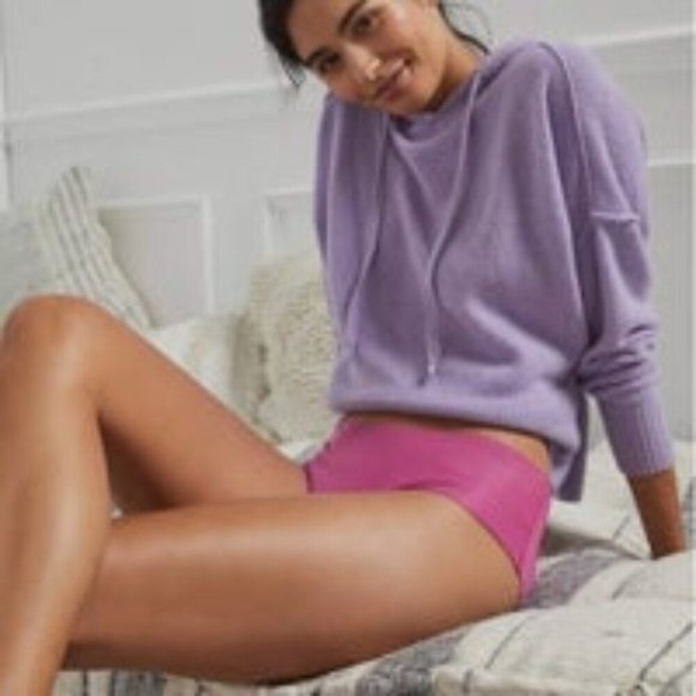 Anthropologie No-Show Hipster Briefs in Lilac - Sz L - New